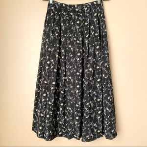 SOLD Vintage | Korean-made floral midi skirt